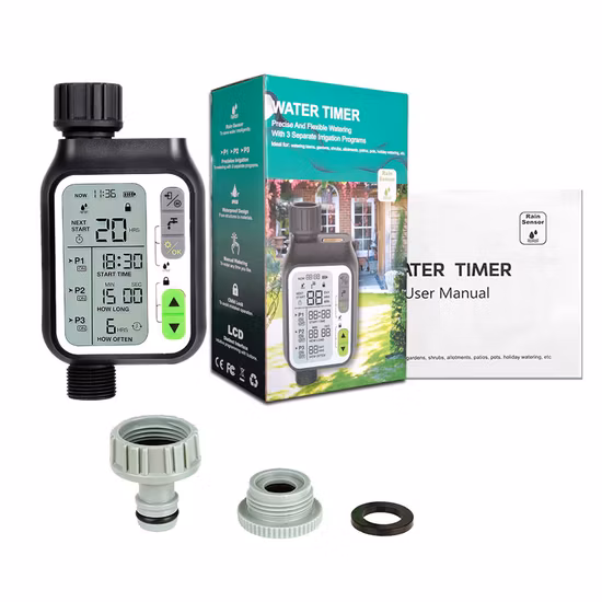 Novo design sem fio tuya app controle inteligente wifi temporizador de água irrigação digital temporizador para jardim uso ao ar livre